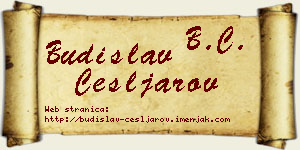 Budislav Češljarov vizit kartica